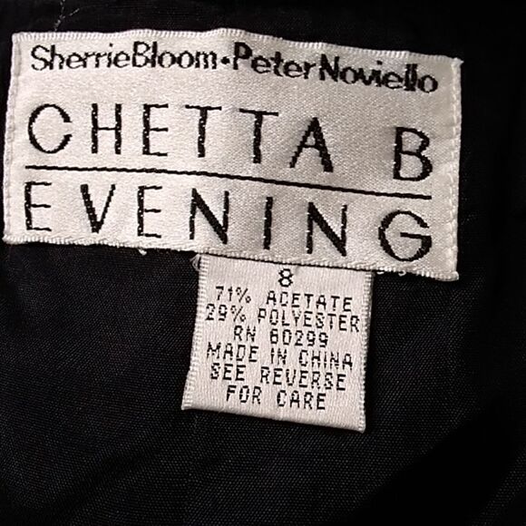 SHERRIE BLOOM PETER NOVIELLO CHETTA B EVENING WOMEN’S BLOUSE SIZE 8 - Picture 13 of 14